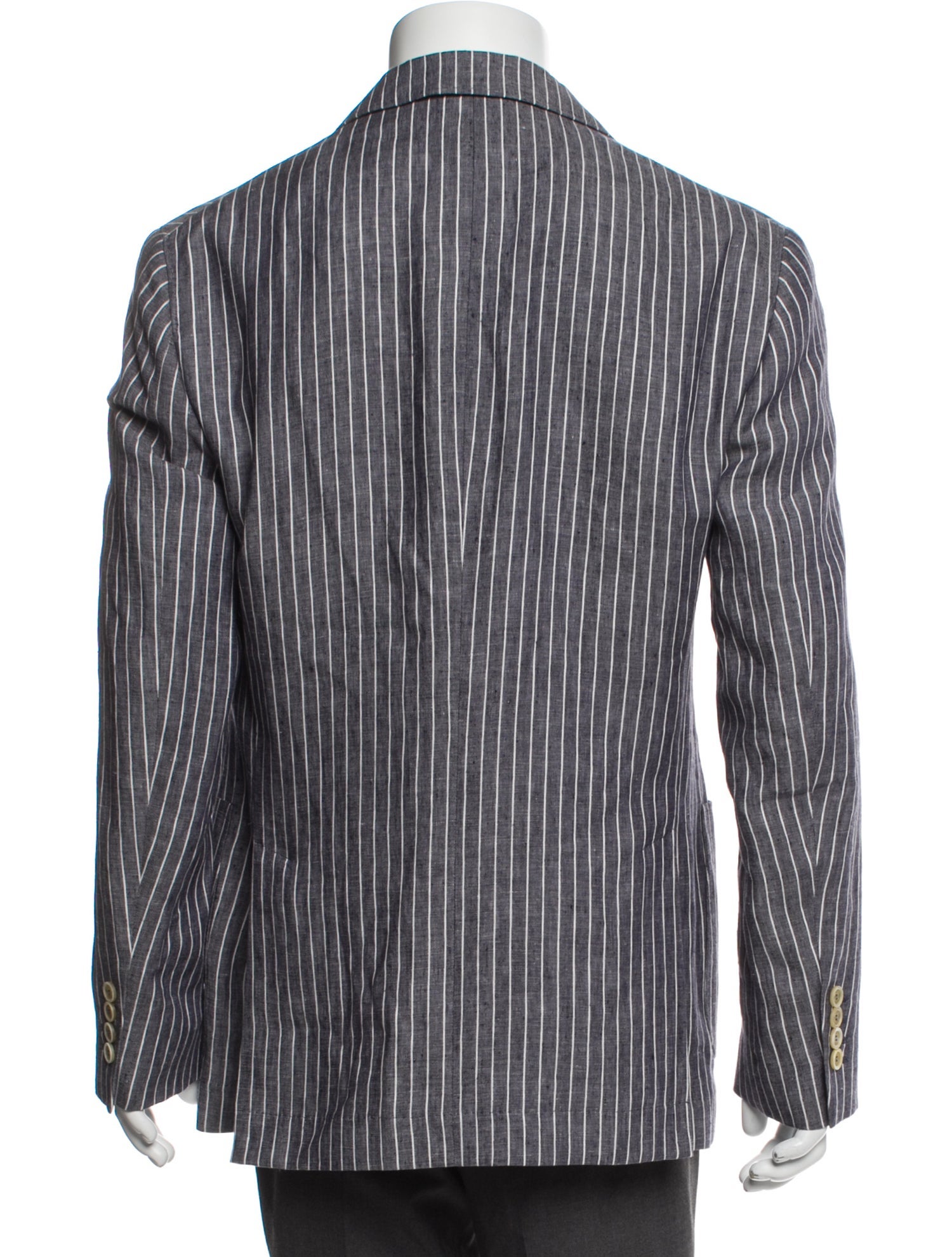 Brunello Cucinelli Linen Striped Sport Coat